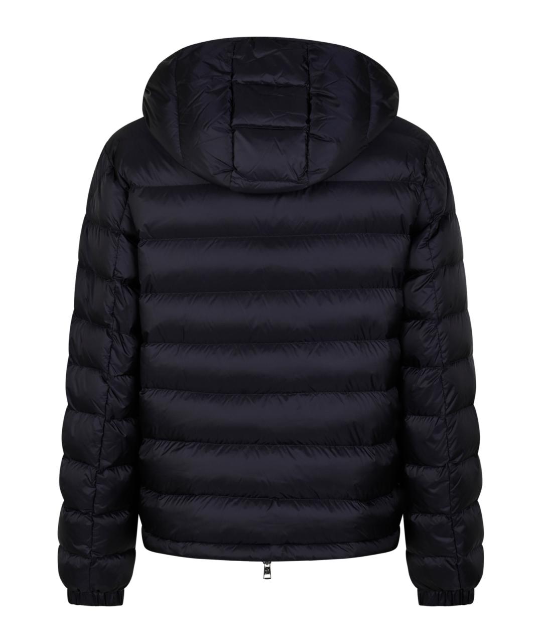 MONCLER Темно-синяя полиамидовая куртка, фото 2