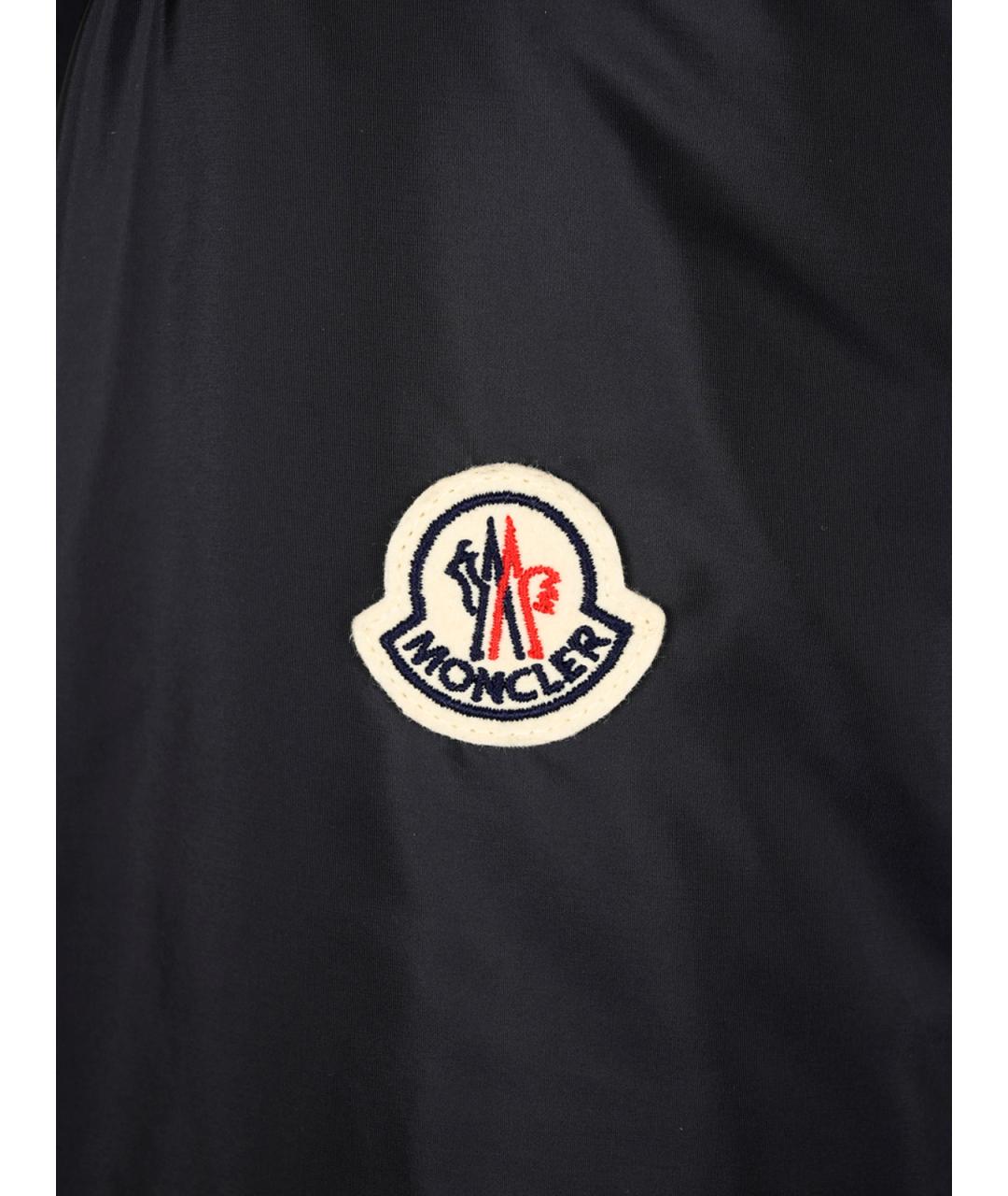 MONCLER Темно-синяя полиамидовая куртка, фото 3