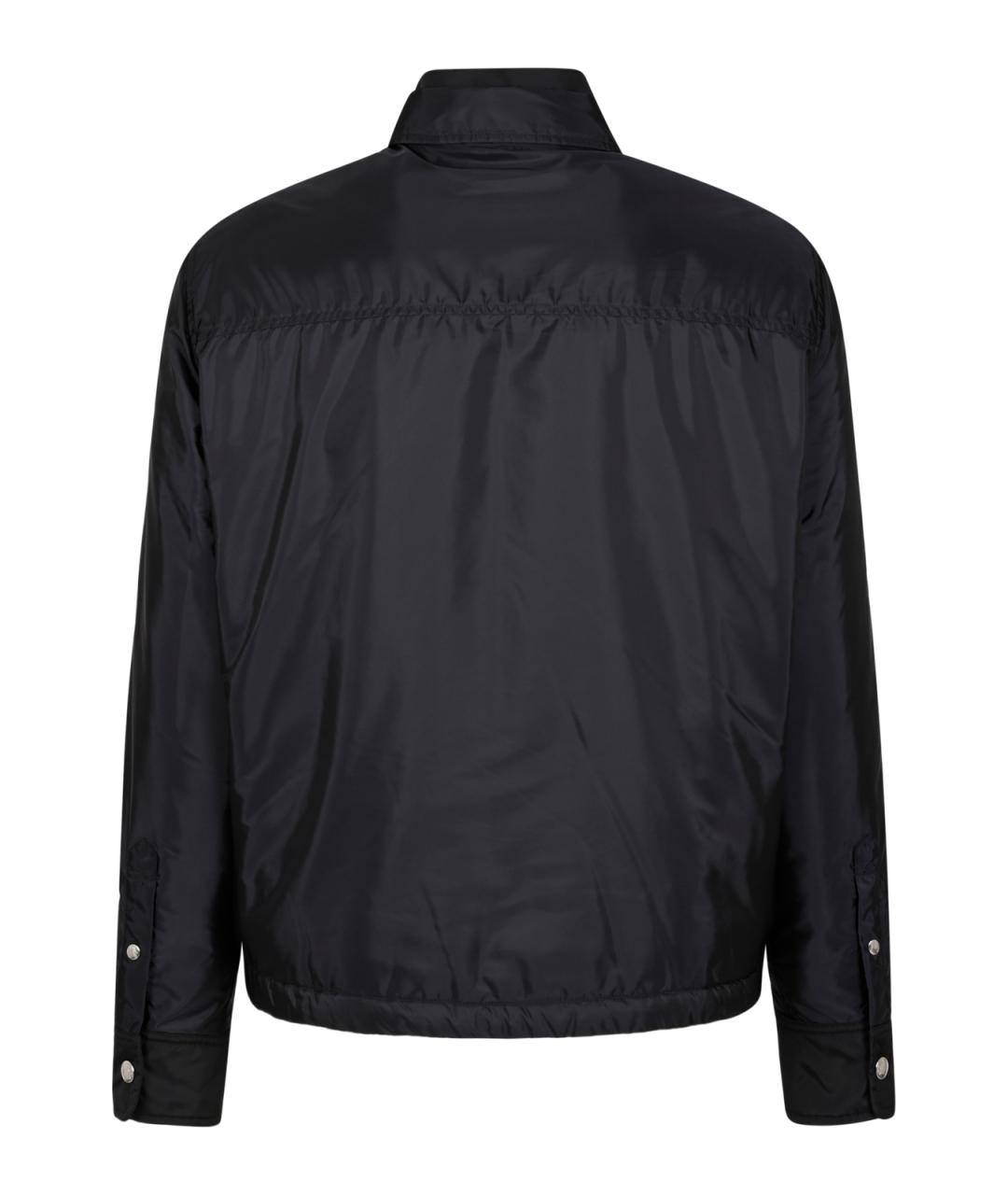 MONCLER Темно-синяя полиамидовая куртка, фото 2