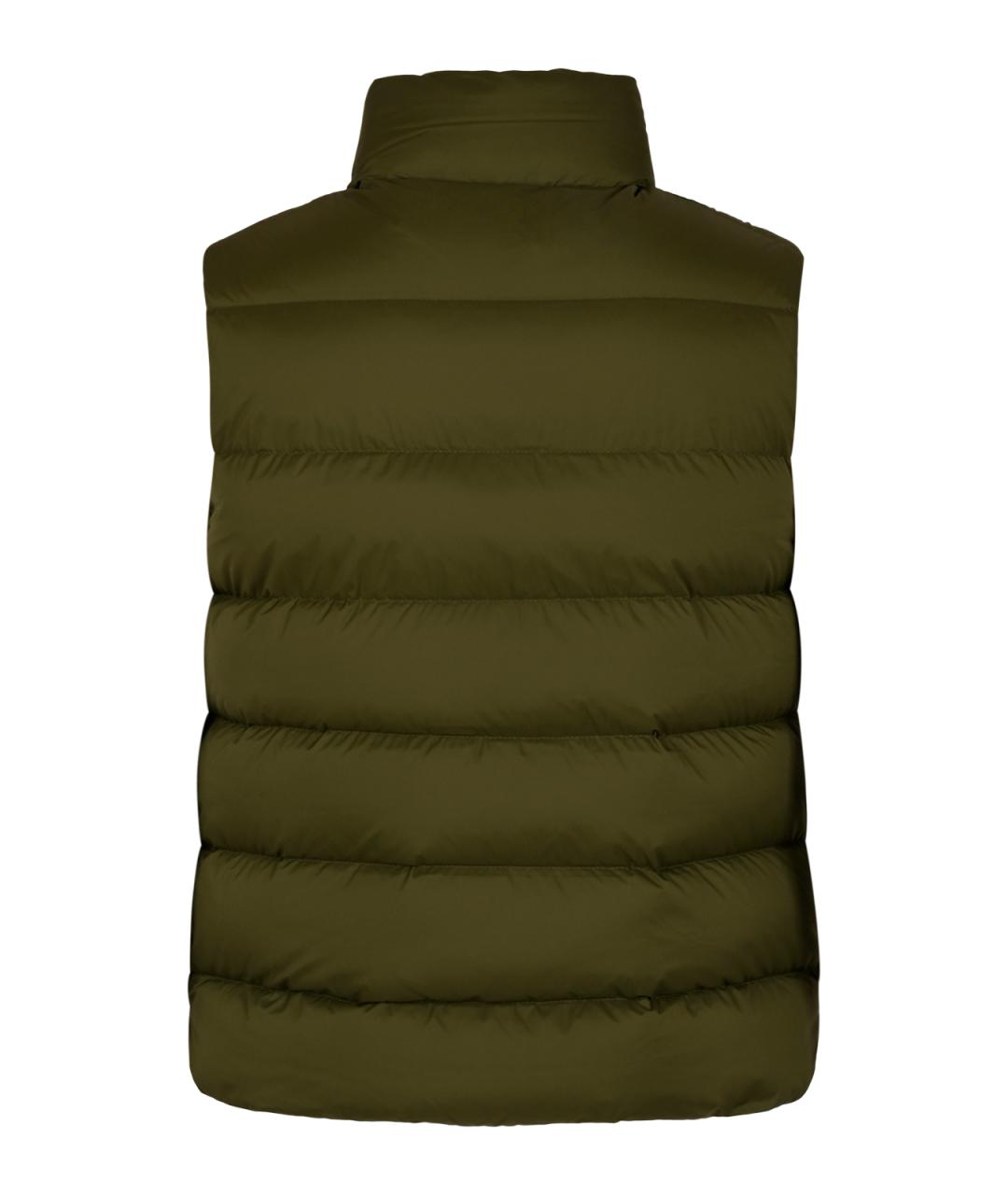 MONCLER Хаки синтетический жилет, фото 2
