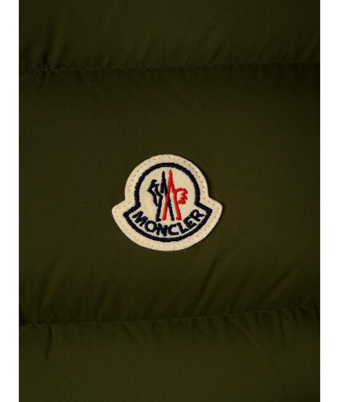 MONCLER Хаки синтетический жилет, фото 3