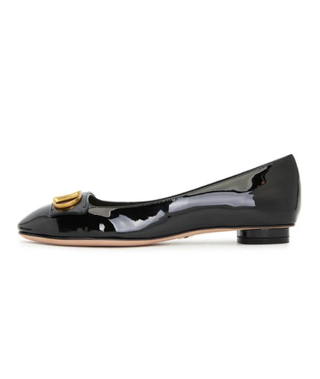 CHRISTIAN DIOR Черные балетки из лакированной кожи, фото 4