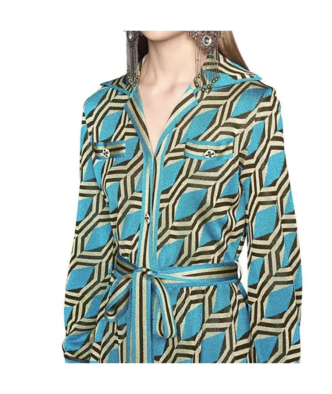GUCCI Мульти повседневное платье, фото 4
