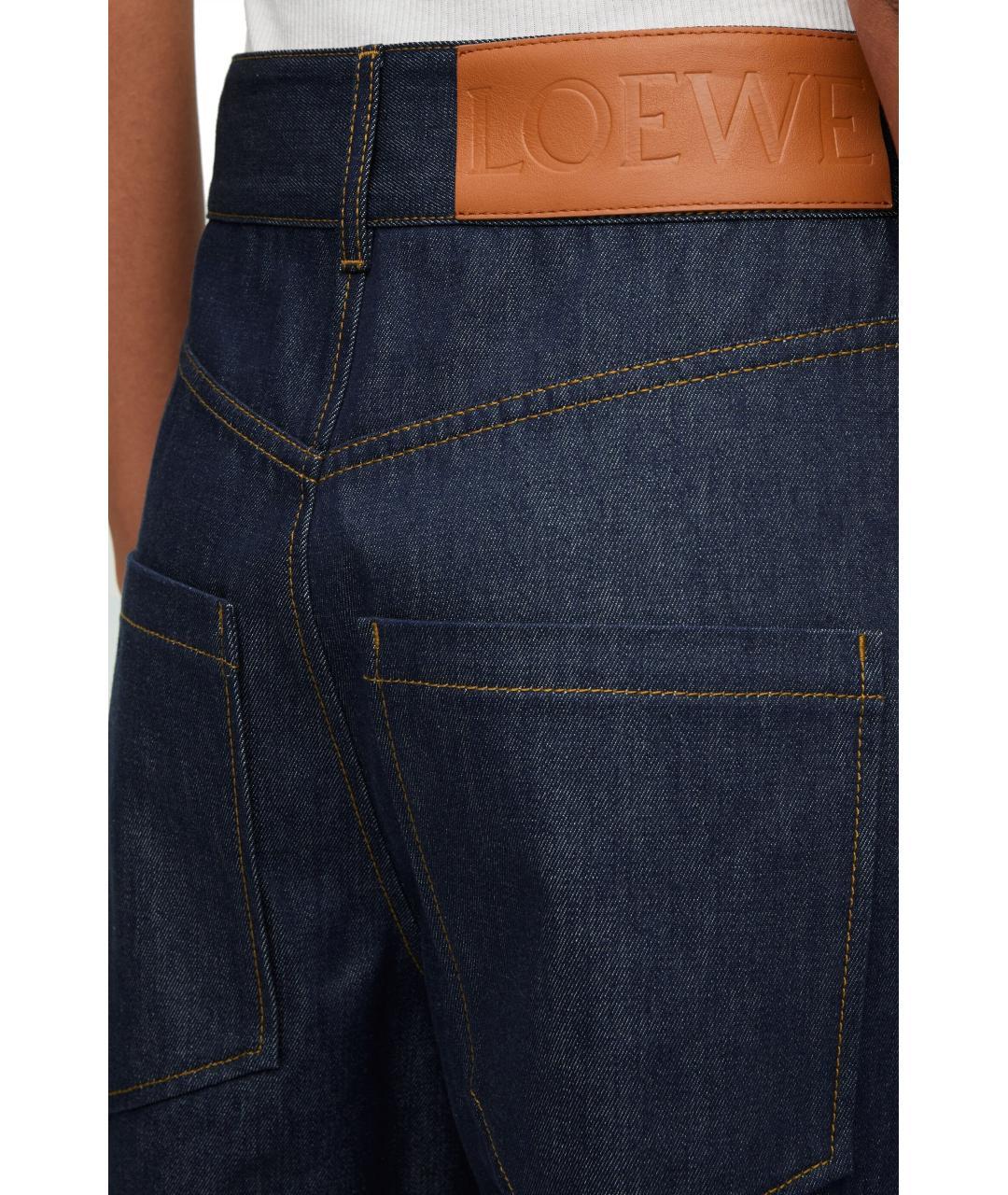 LOEWE Синие хлопковые прямые джинсы, фото 5