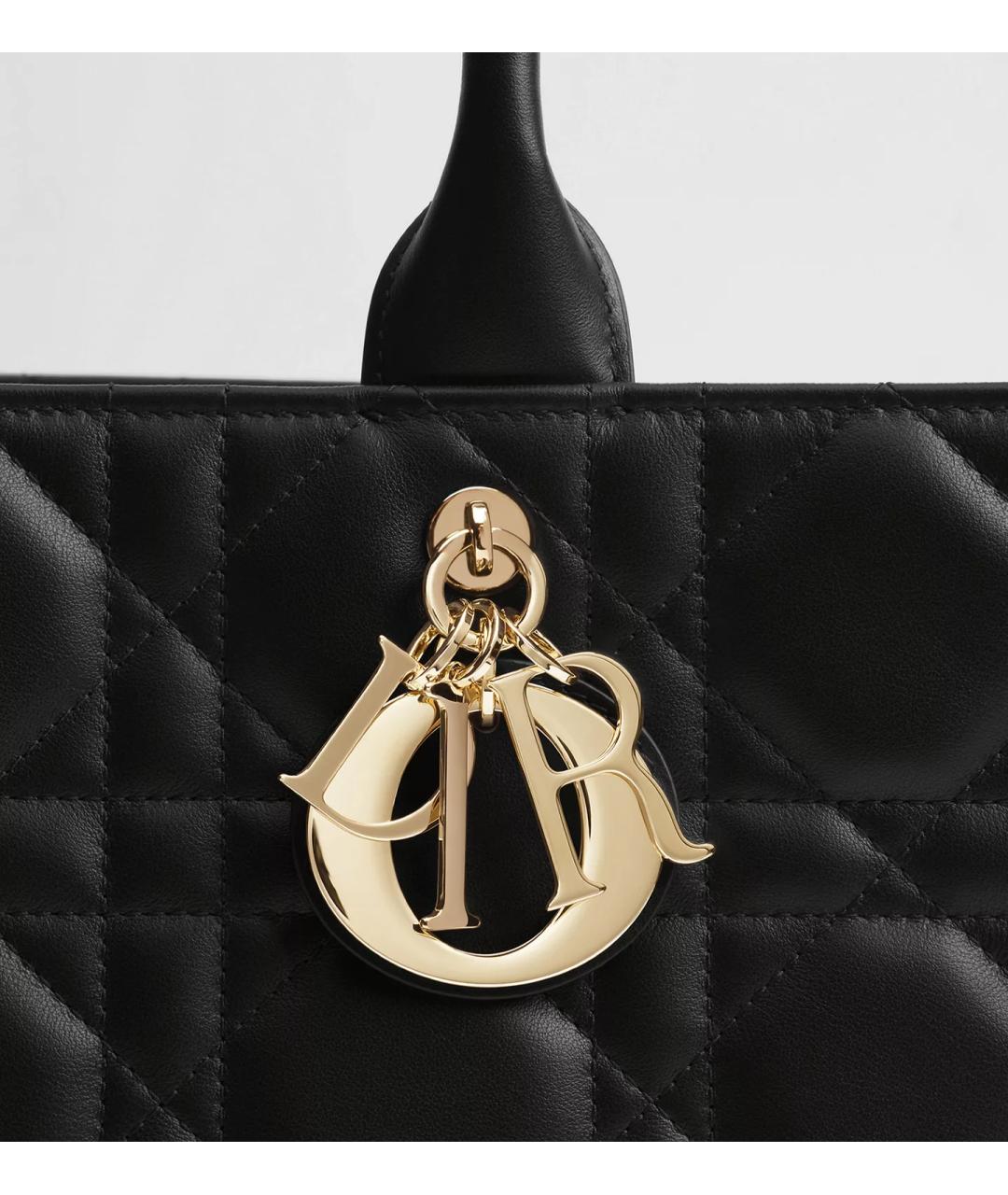 CHRISTIAN DIOR Черная сумка тоут, фото 5