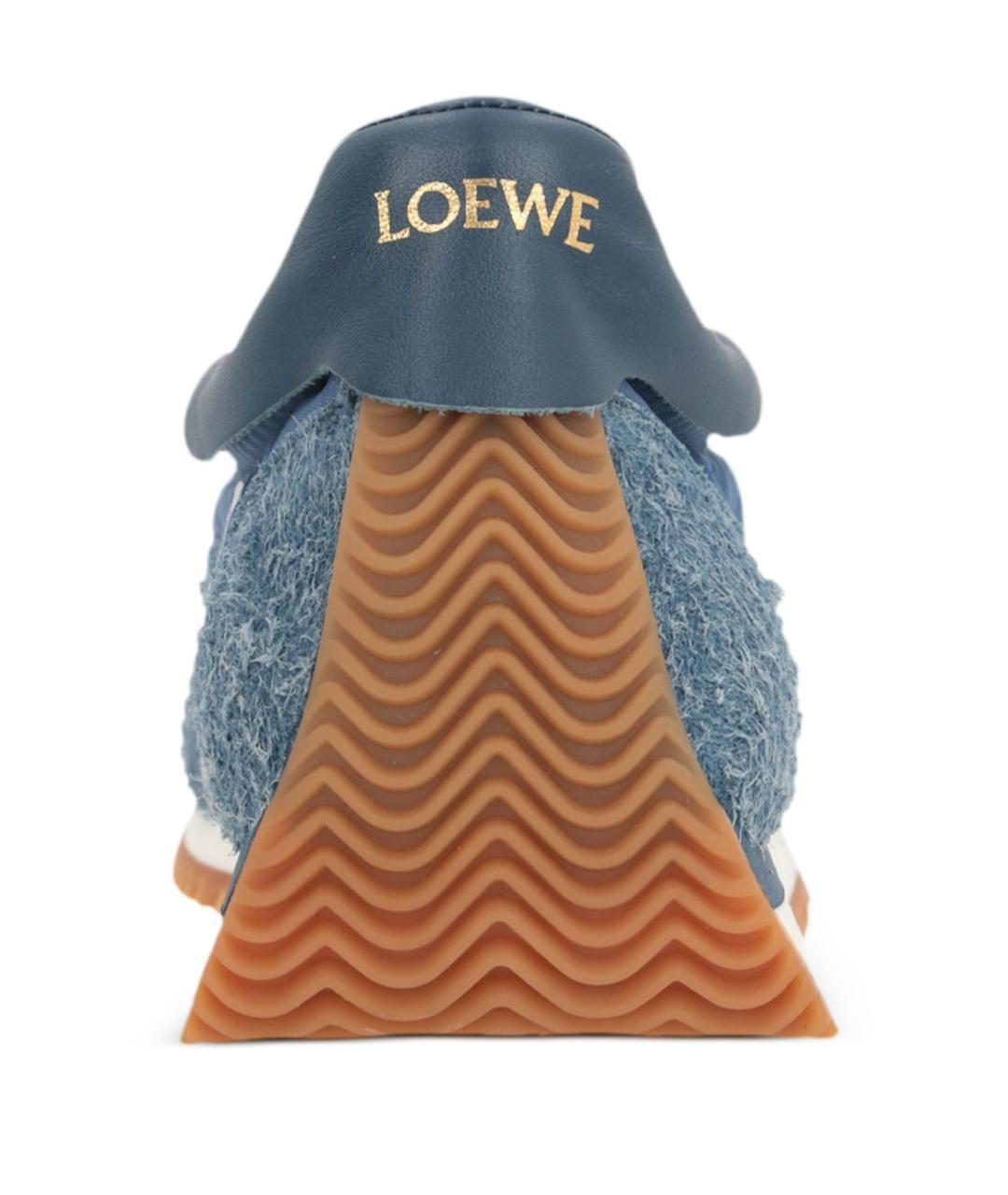 LOEWE Синие кроссовки, фото 3