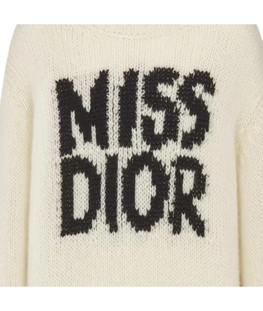 CHRISTIAN DIOR Белый кашемировый джемпер / свитер, фото 6