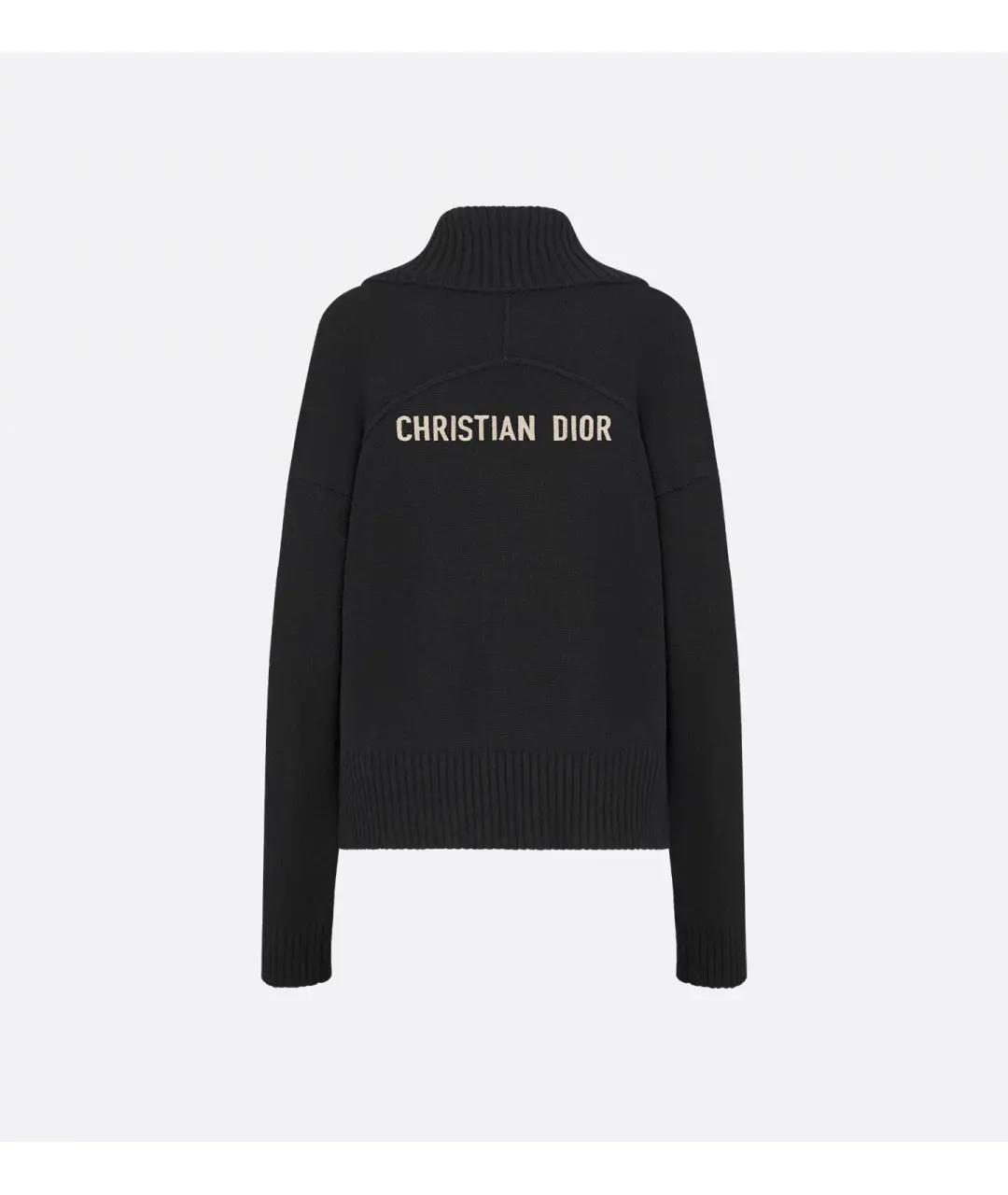 CHRISTIAN DIOR Черный кашемировый джемпер / свитер, фото 5