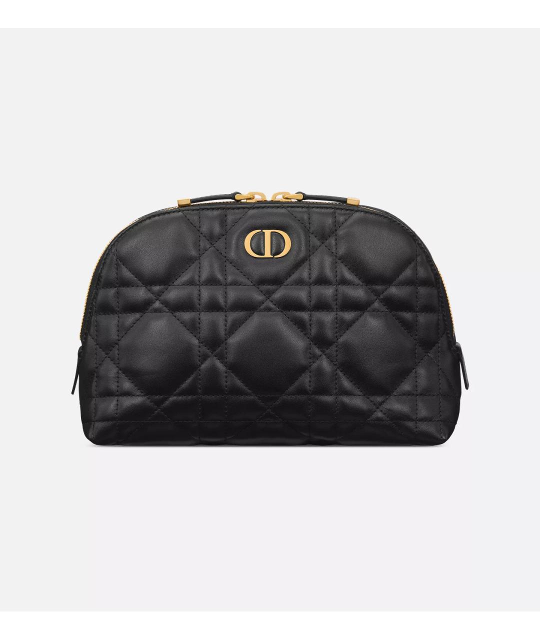 CHRISTIAN DIOR Черная кожаная косметичка, фото 5