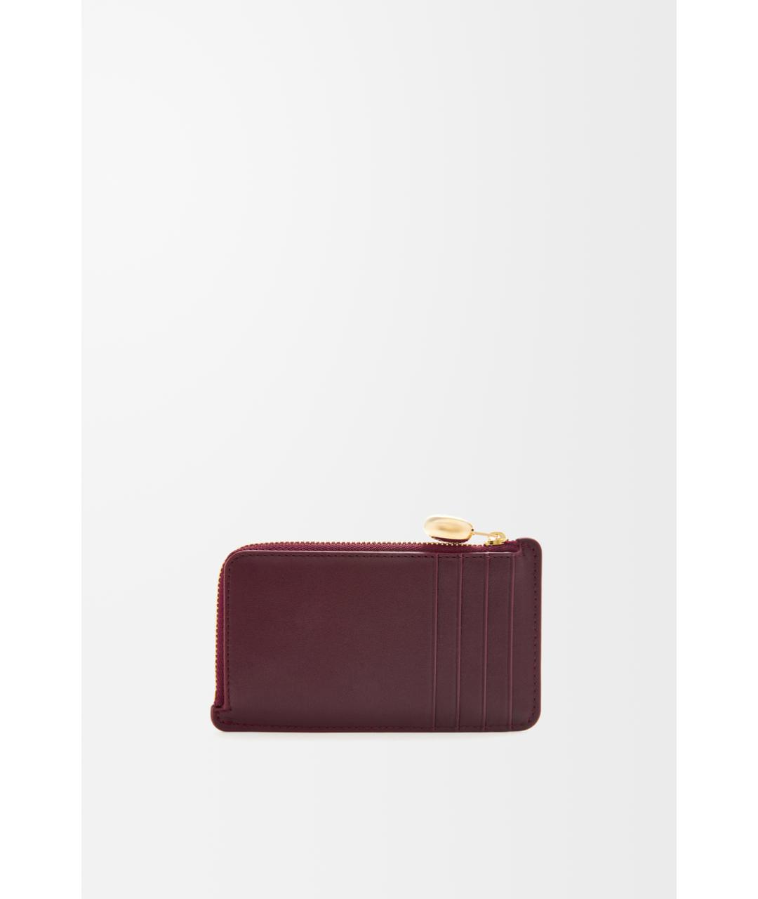 LOEWE Бордовый кожаный кардхолдер, фото 2