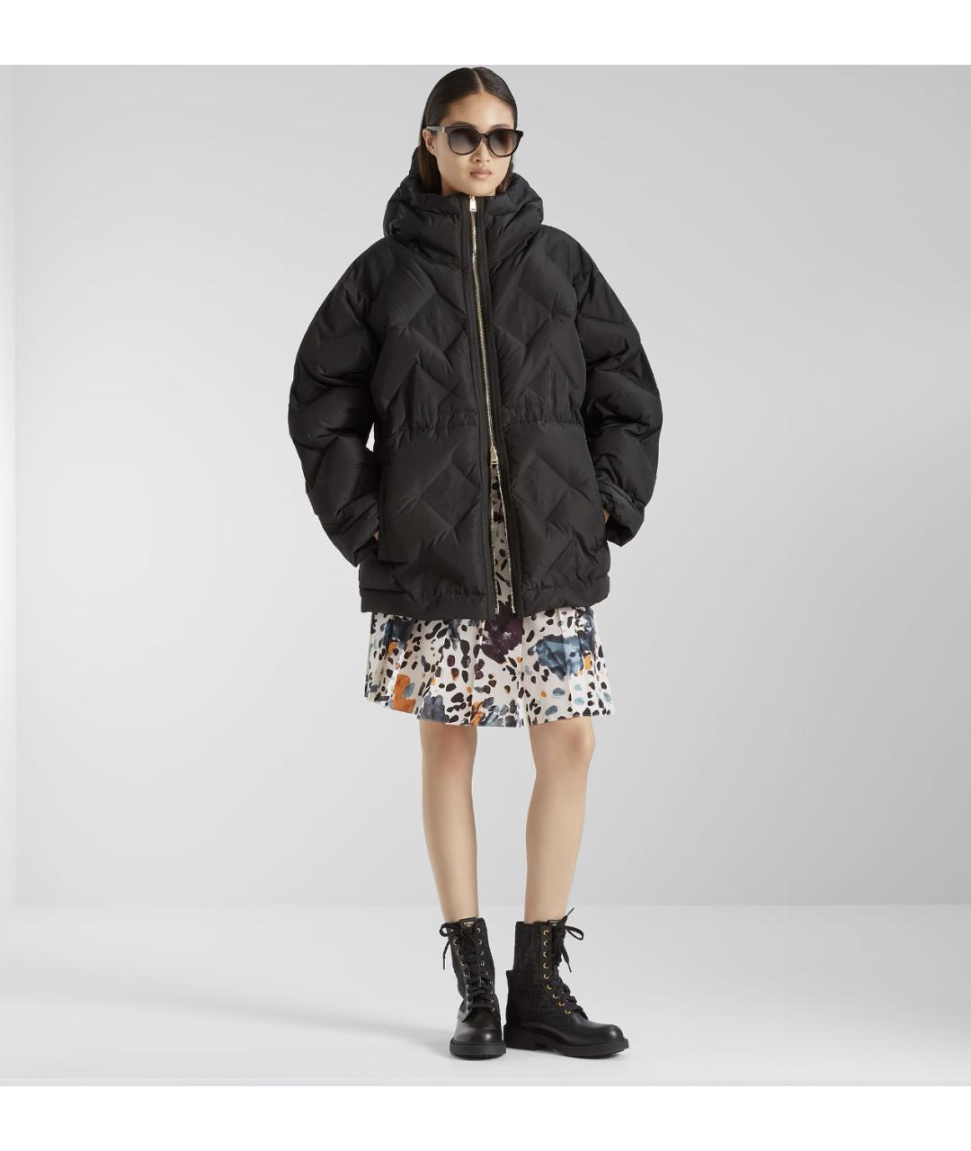 FENDI Черный пуховик, фото 3