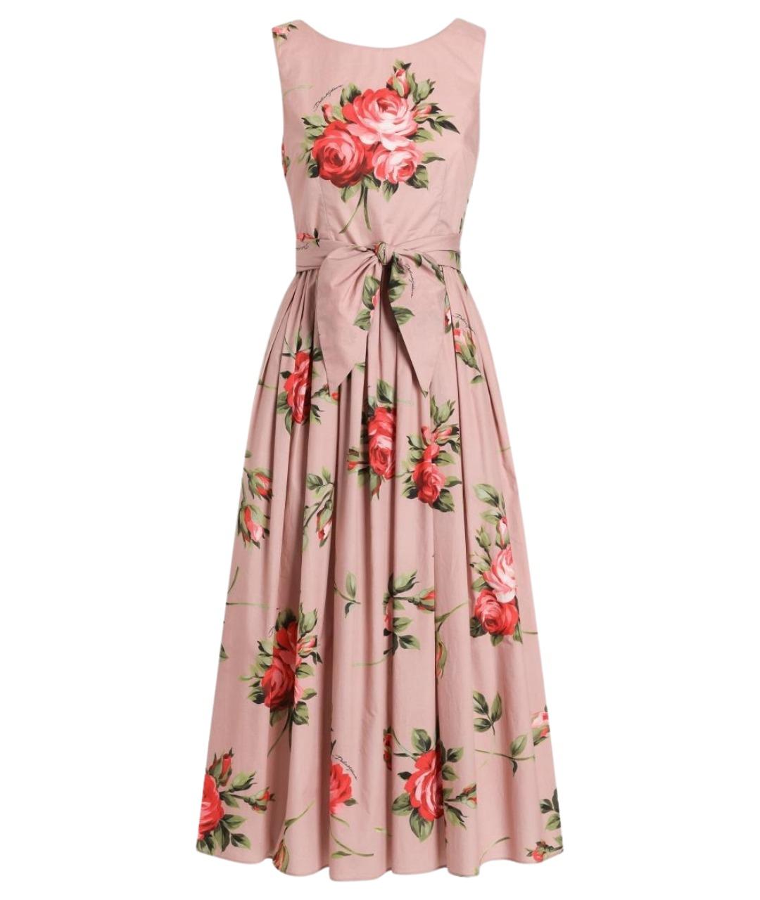 DOLCE&GABBANA Мульти хлопковое повседневное платье, фото 1