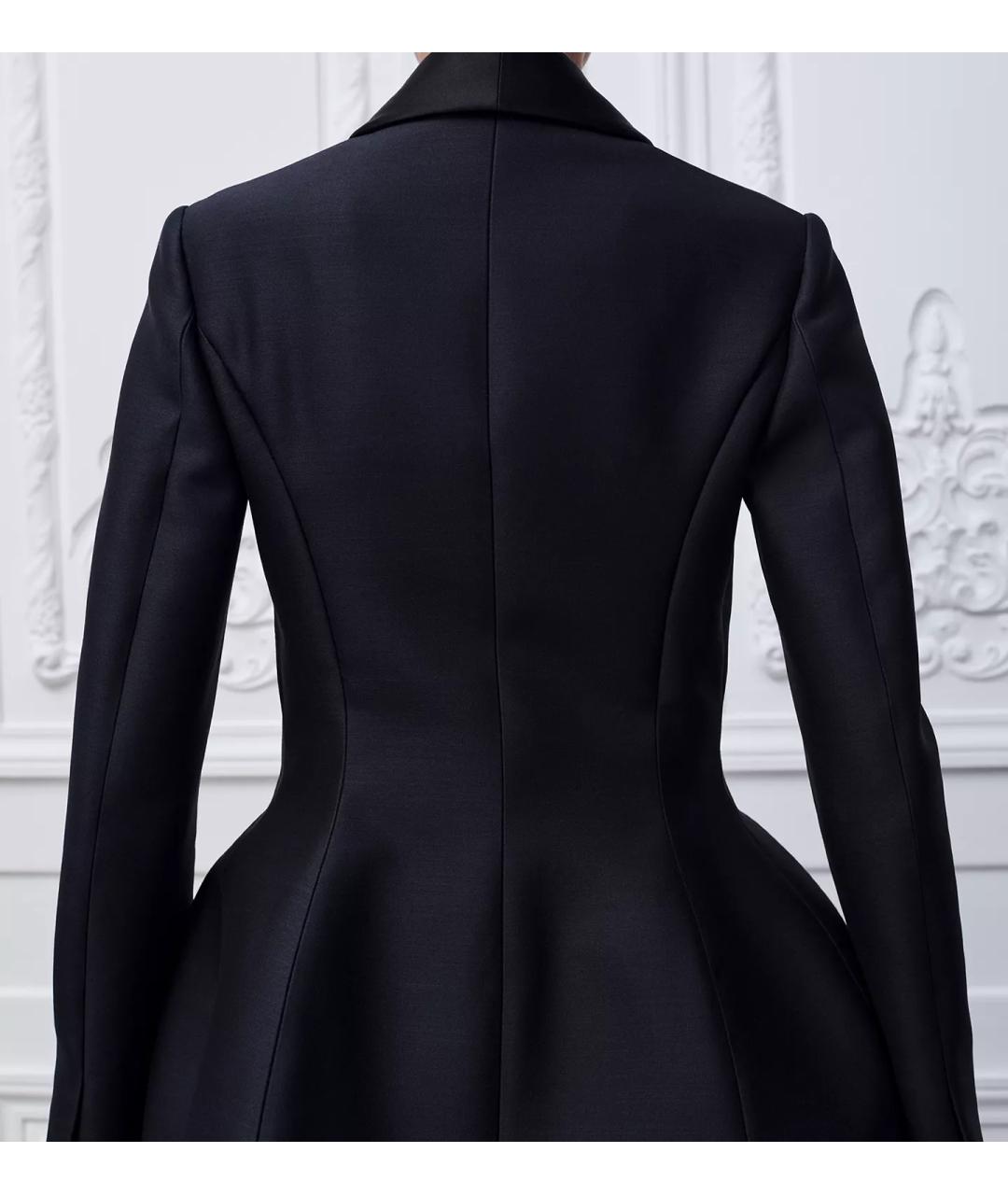 CHRISTIAN DIOR Черный шерстяной жакет/пиджак, фото 5