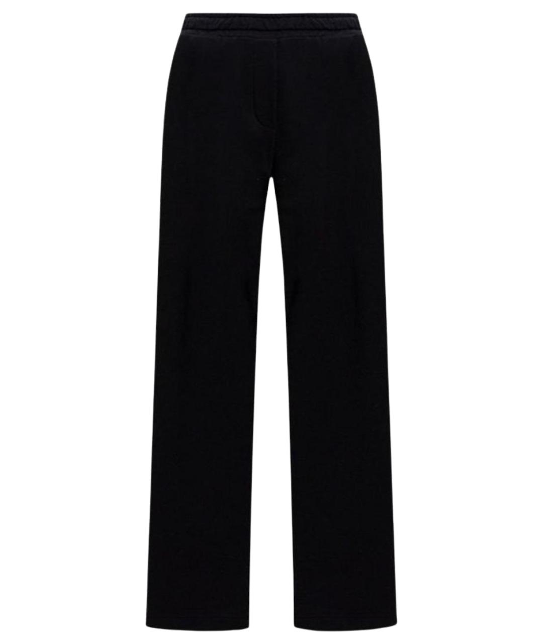 DOLCE&GABBANA Черные хлопковые прямые брюки, фото 1