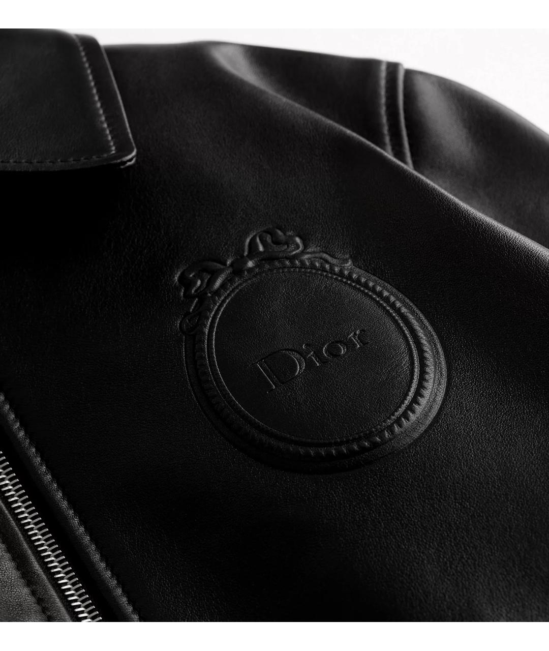 CHRISTIAN DIOR Черная кожаная куртка, фото 6