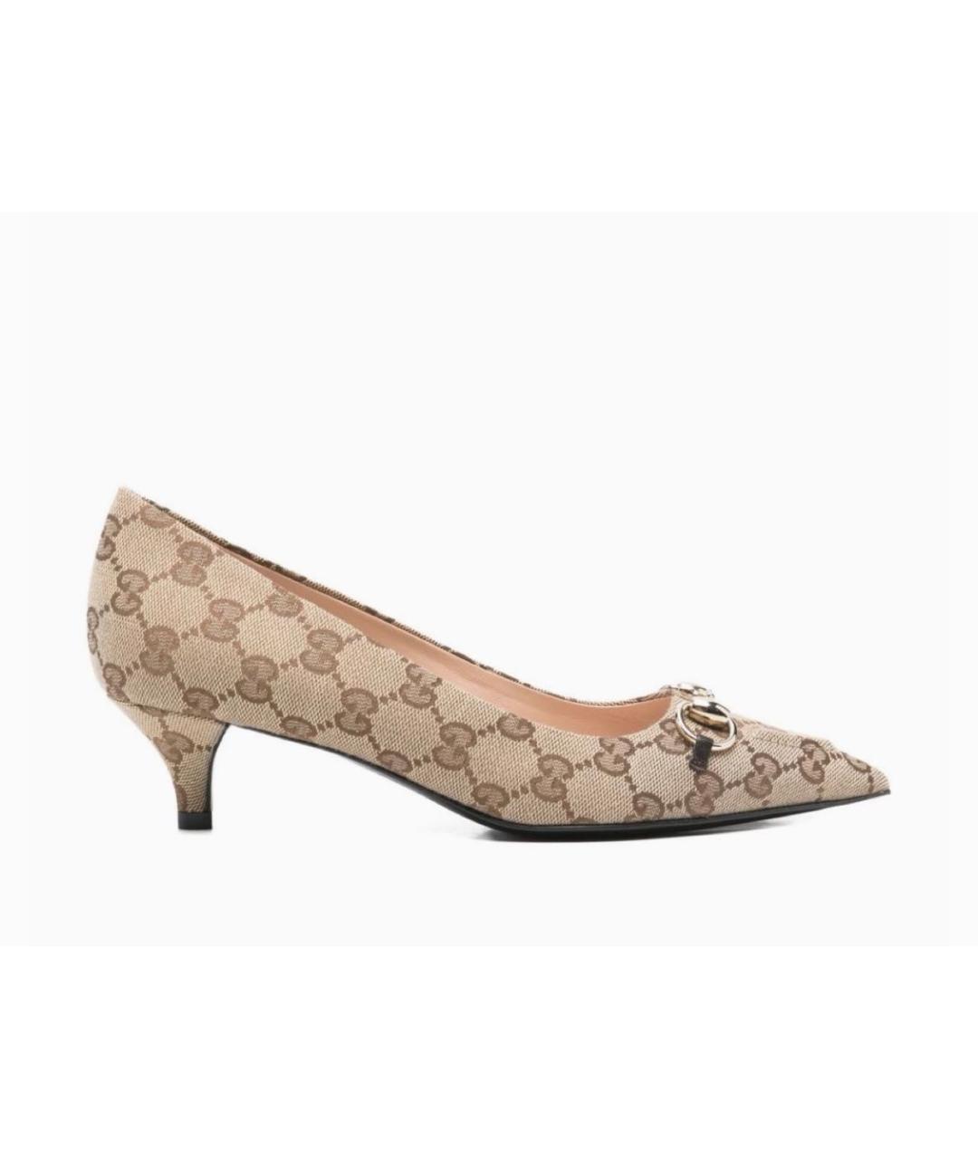 GUCCI Коричневые кожаные туфли, фото 9