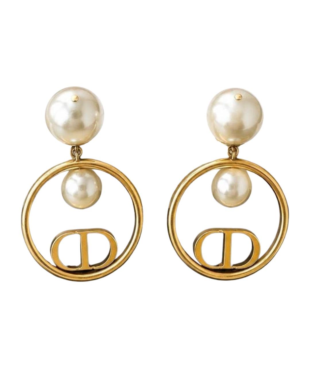 CHRISTIAN DIOR Золотые серьги, фото 1