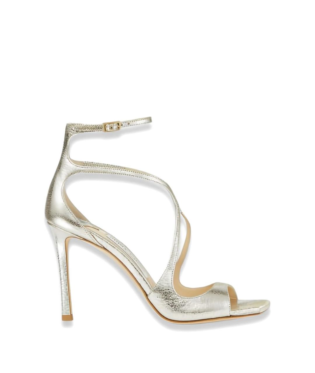 JIMMY CHOO Серебряные босоножки, фото 1