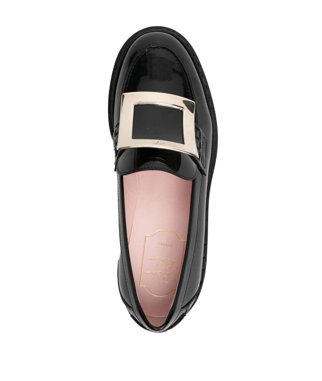 ROGER VIVIER Черные кожаные лоферы, фото 3