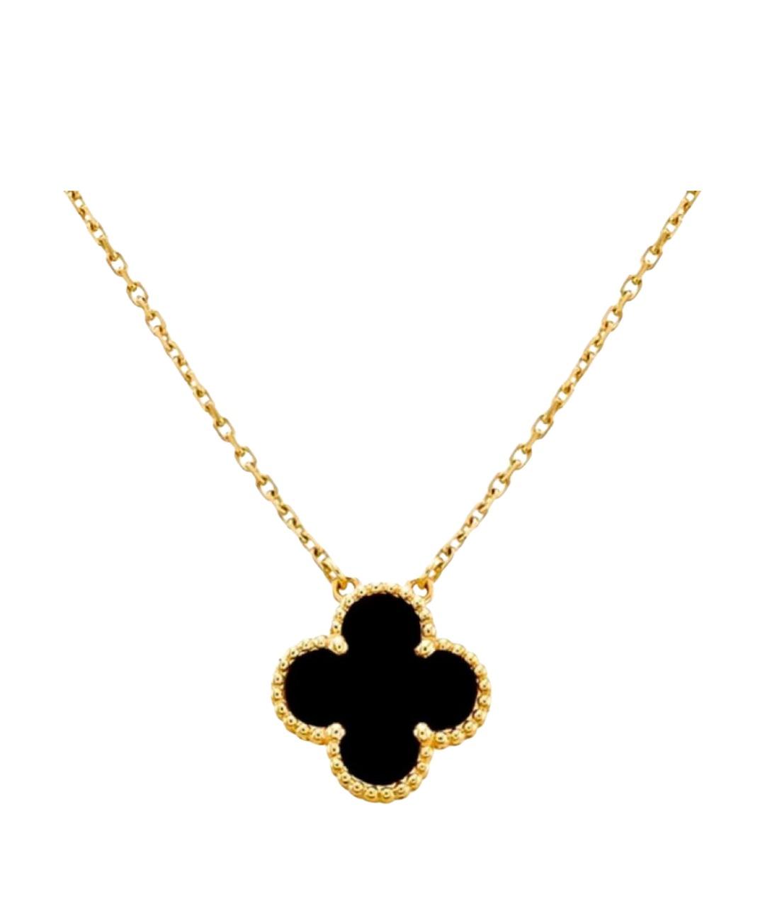 VAN CLEEF & ARPELS Черное колье из желтого золота, фото 1