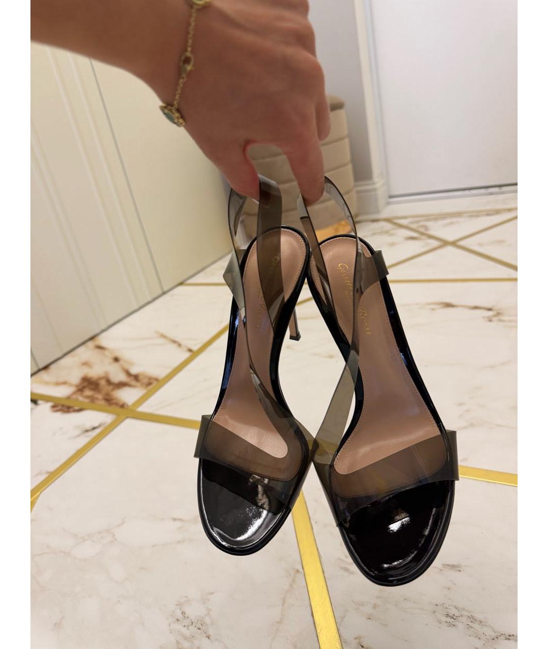 GIANVITO ROSSI Черные босоножки, фото 6