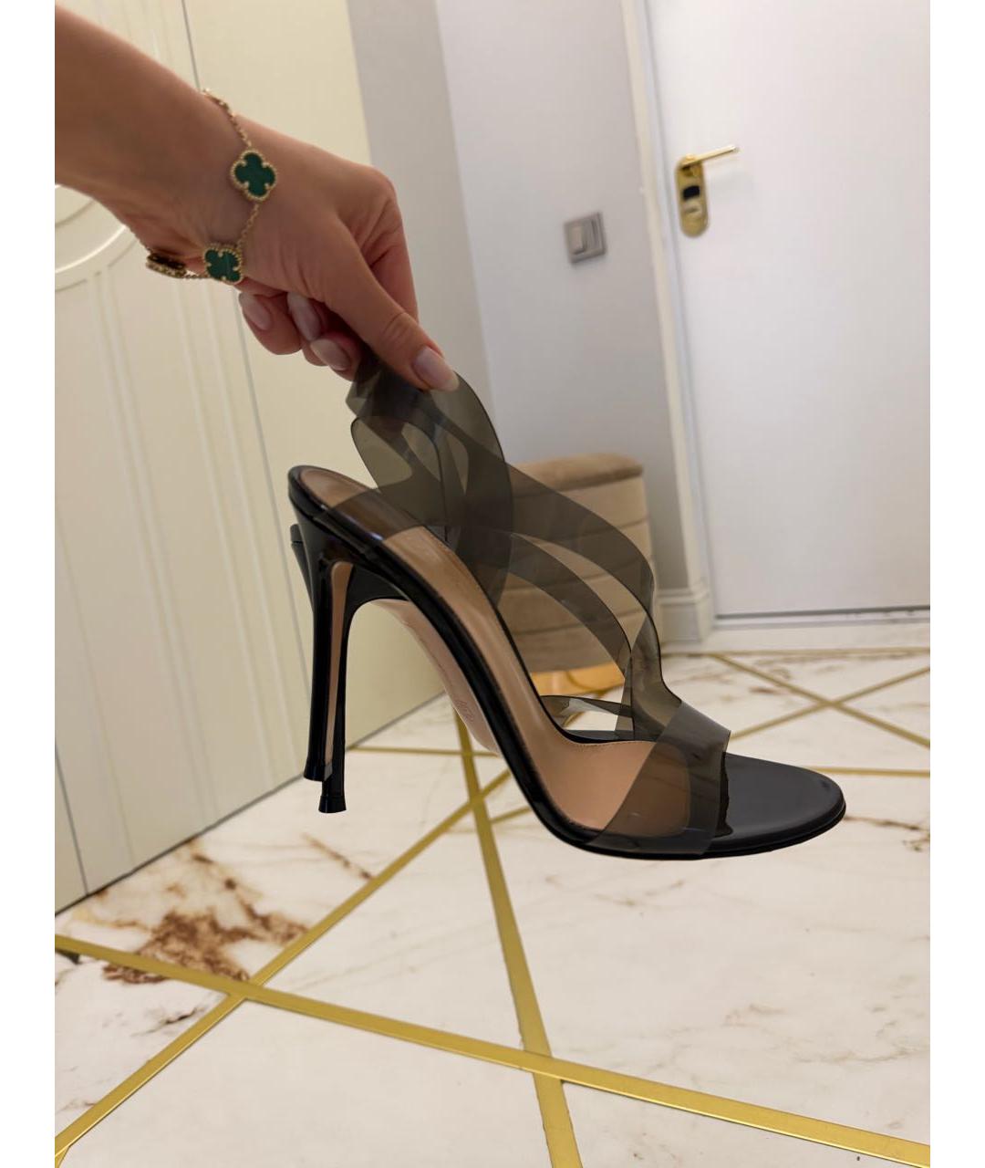 GIANVITO ROSSI Черные босоножки, фото 5