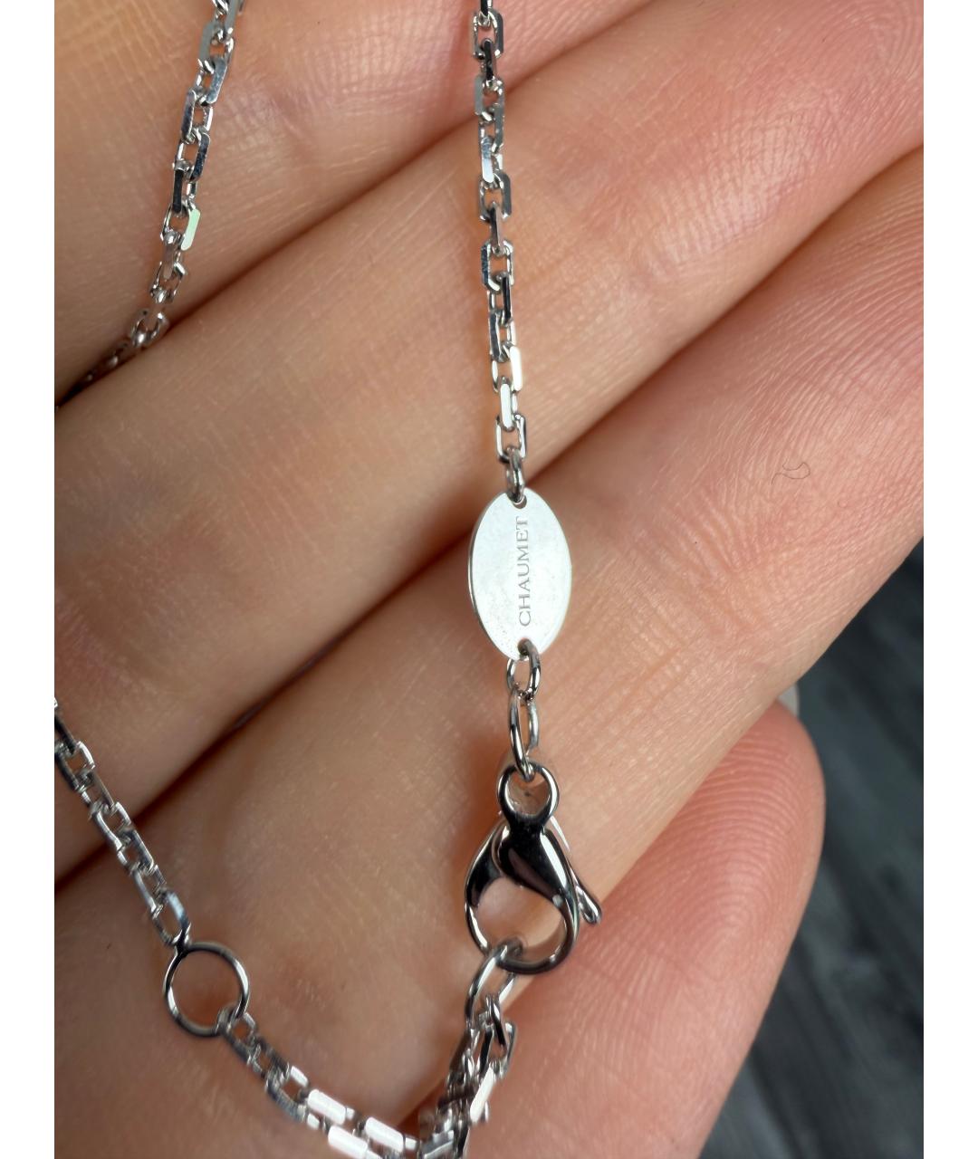 CHAUMET Темно-синее колье из белого золота, фото 4