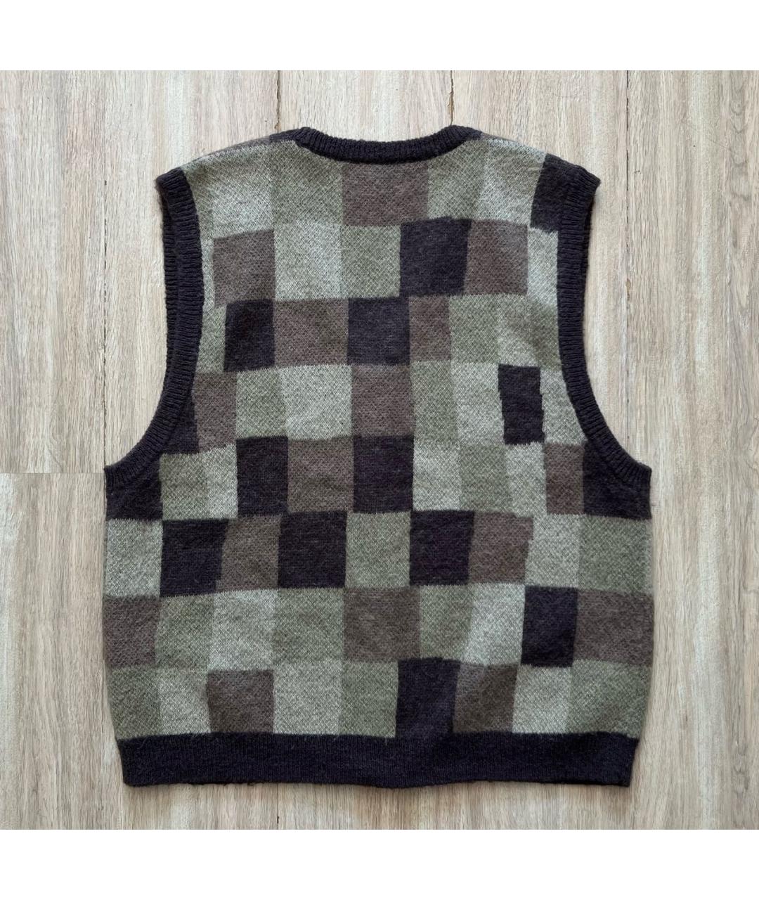 STUSSY Коричневая шерстяная жилетка, фото 2