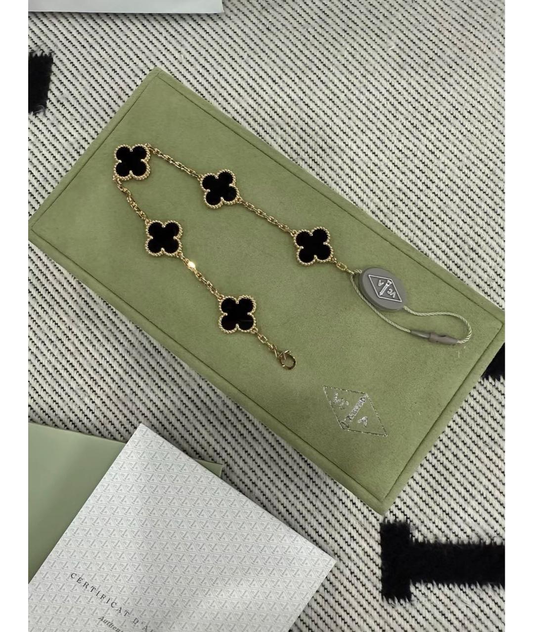 VAN CLEEF & ARPELS Черный браслет из желтого золота, фото 4