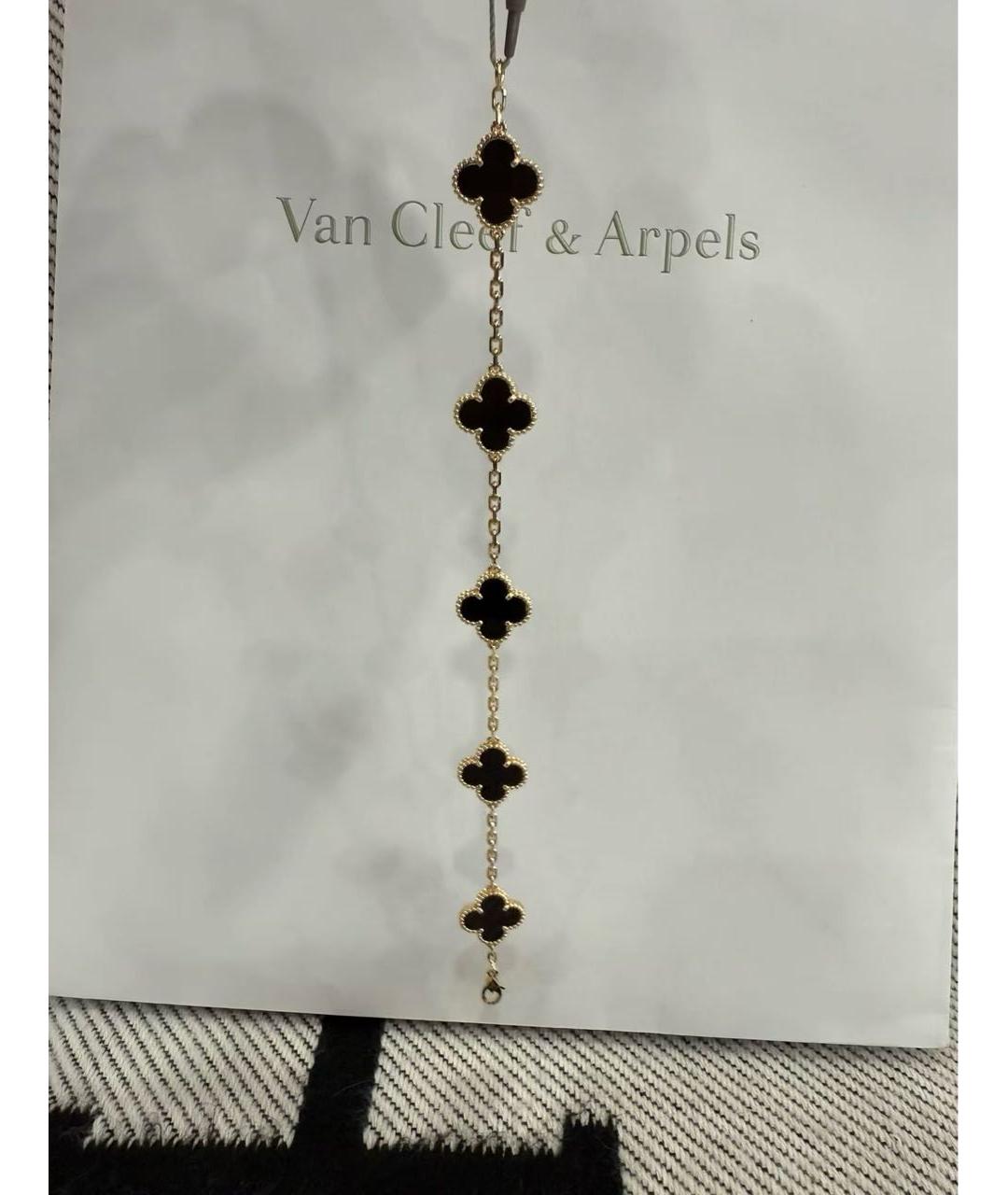 VAN CLEEF & ARPELS Черный браслет из желтого золота, фото 3