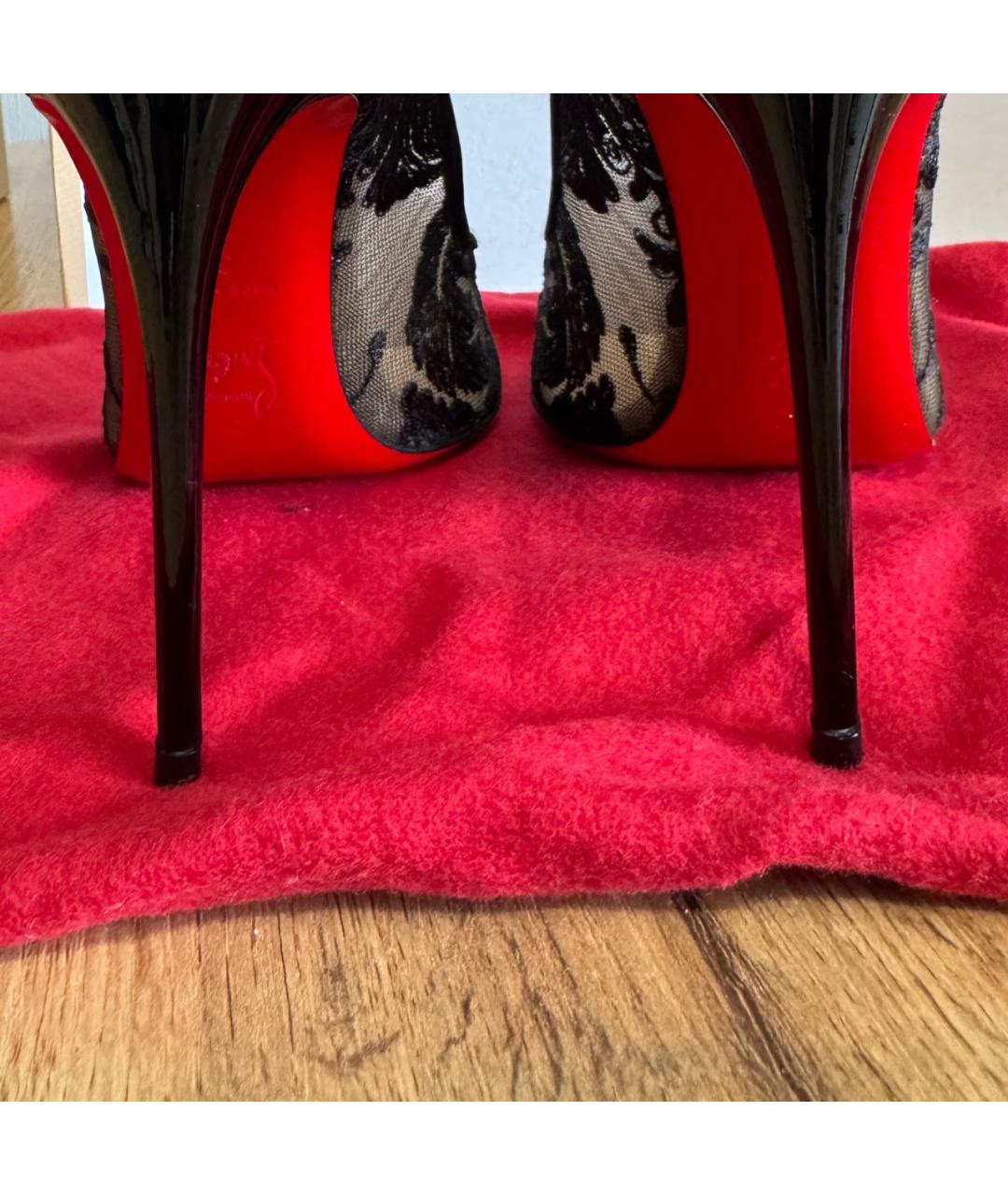 CHRISTIAN LOUBOUTIN Черные туфли, фото 4