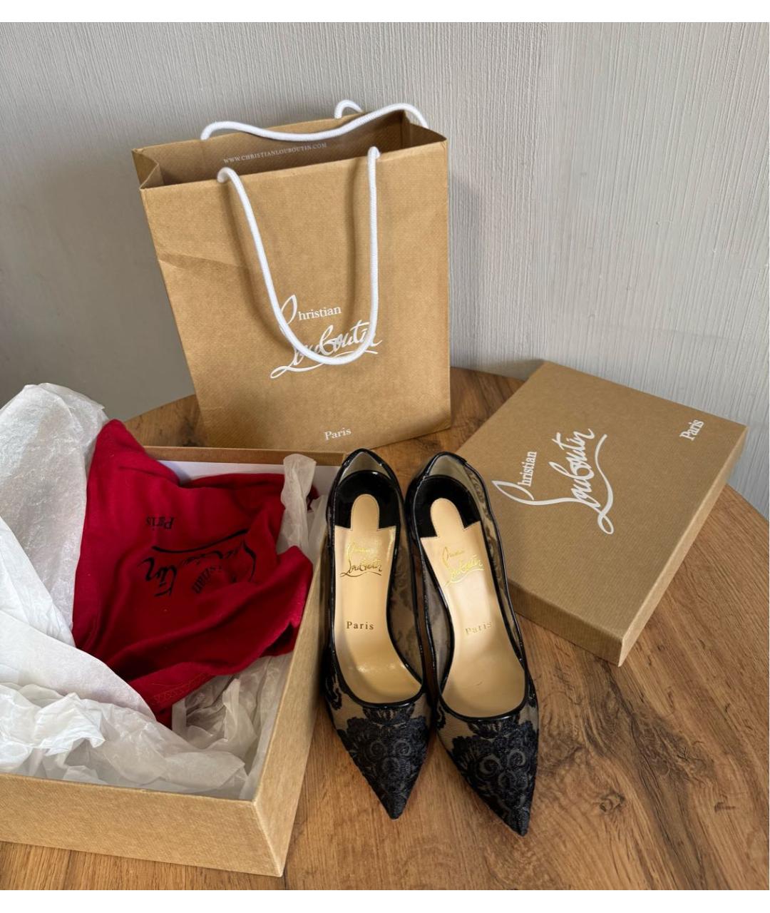 CHRISTIAN LOUBOUTIN Черные туфли, фото 2