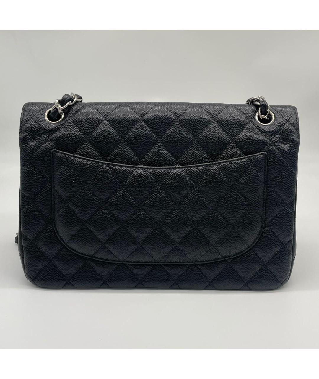 CHANEL Черная кожаная сумка через плечо, фото 4