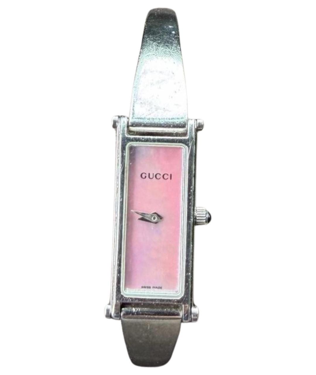 GUCCI Серебряные стальные часы, фото 1