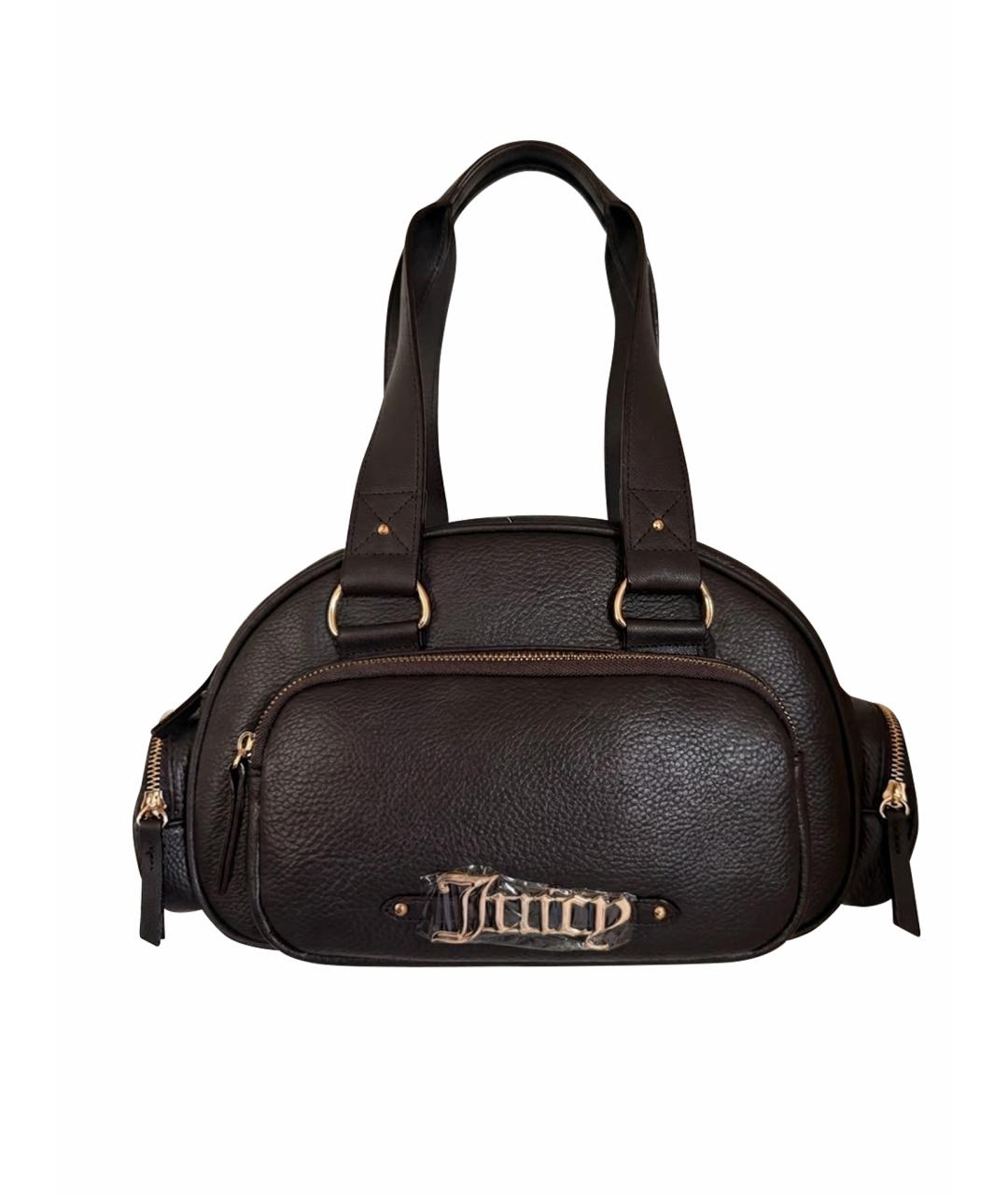 JUICY COUTURE Коричневая сумка через плечо из искусственной кожи, фото 1