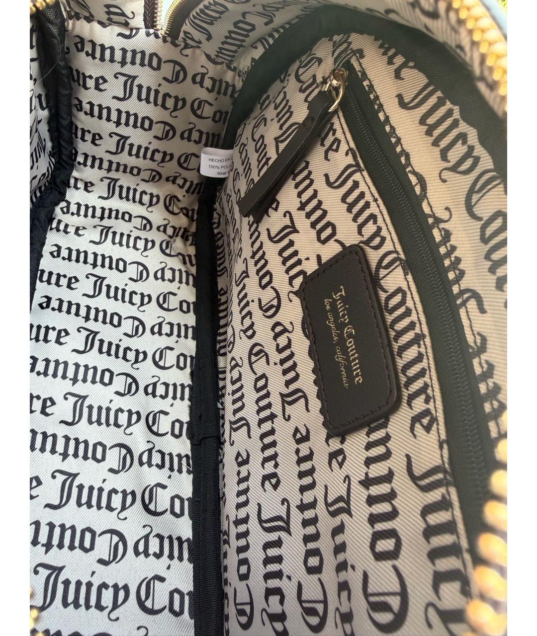 JUICY COUTURE Коричневая сумка через плечо из искусственной кожи, фото 4