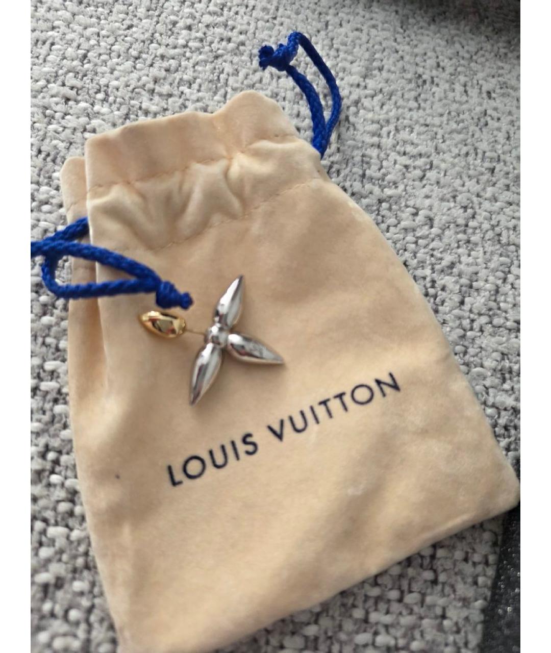 LOUIS VUITTON Серебряные латунные серьги, фото 4