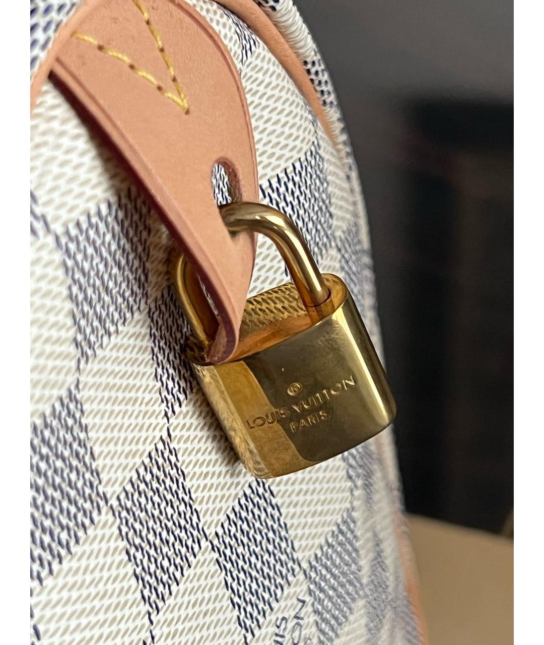 LOUIS VUITTON Бежевая канва сумка с короткими ручками, фото 7