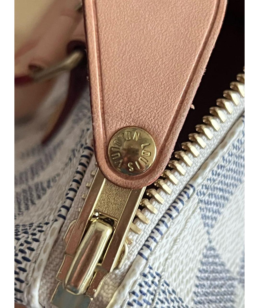 LOUIS VUITTON Бежевая канва сумка с короткими ручками, фото 5