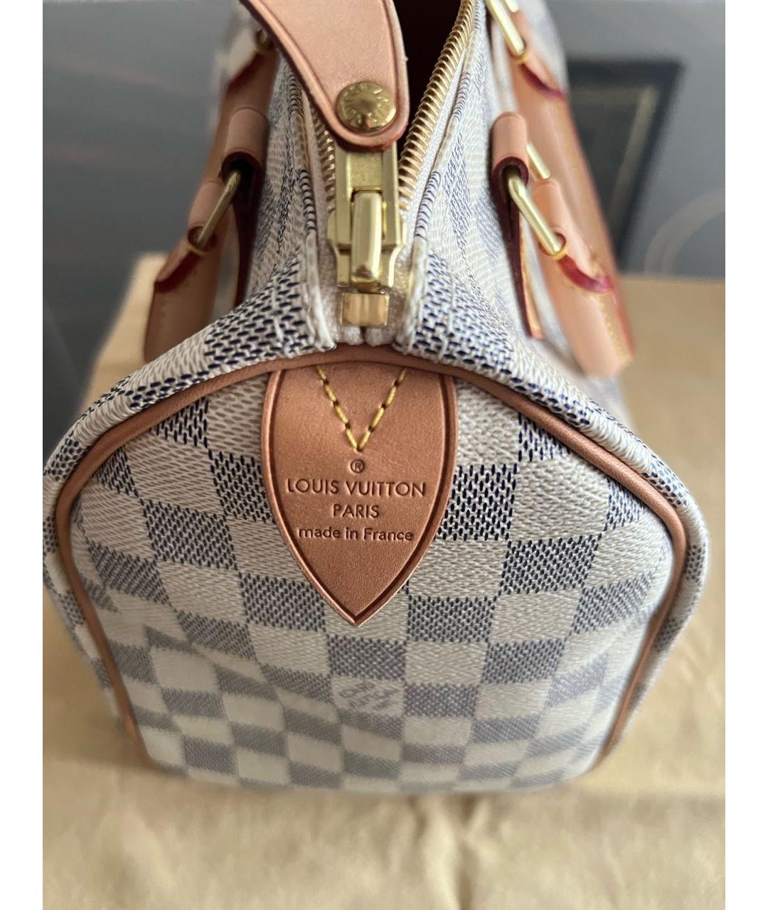 LOUIS VUITTON Бежевая канва сумка с короткими ручками, фото 4