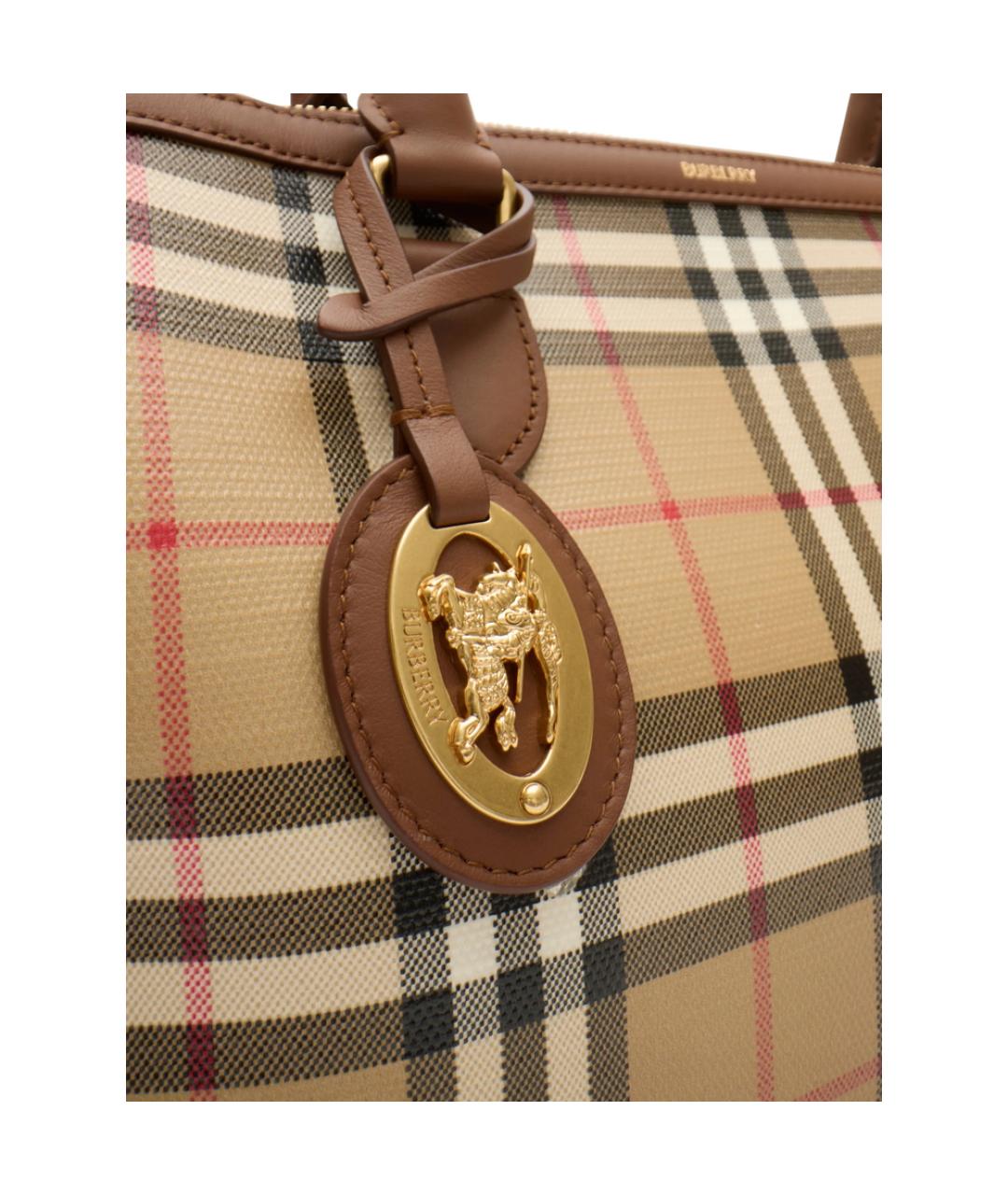 BURBERRY Бежевая сумка с короткими ручками, фото 2