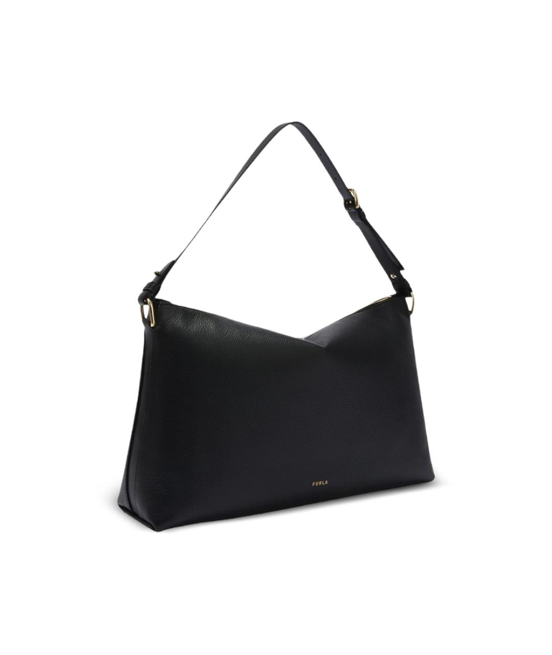 FURLA Черная кожаная сумка через плечо, фото 3