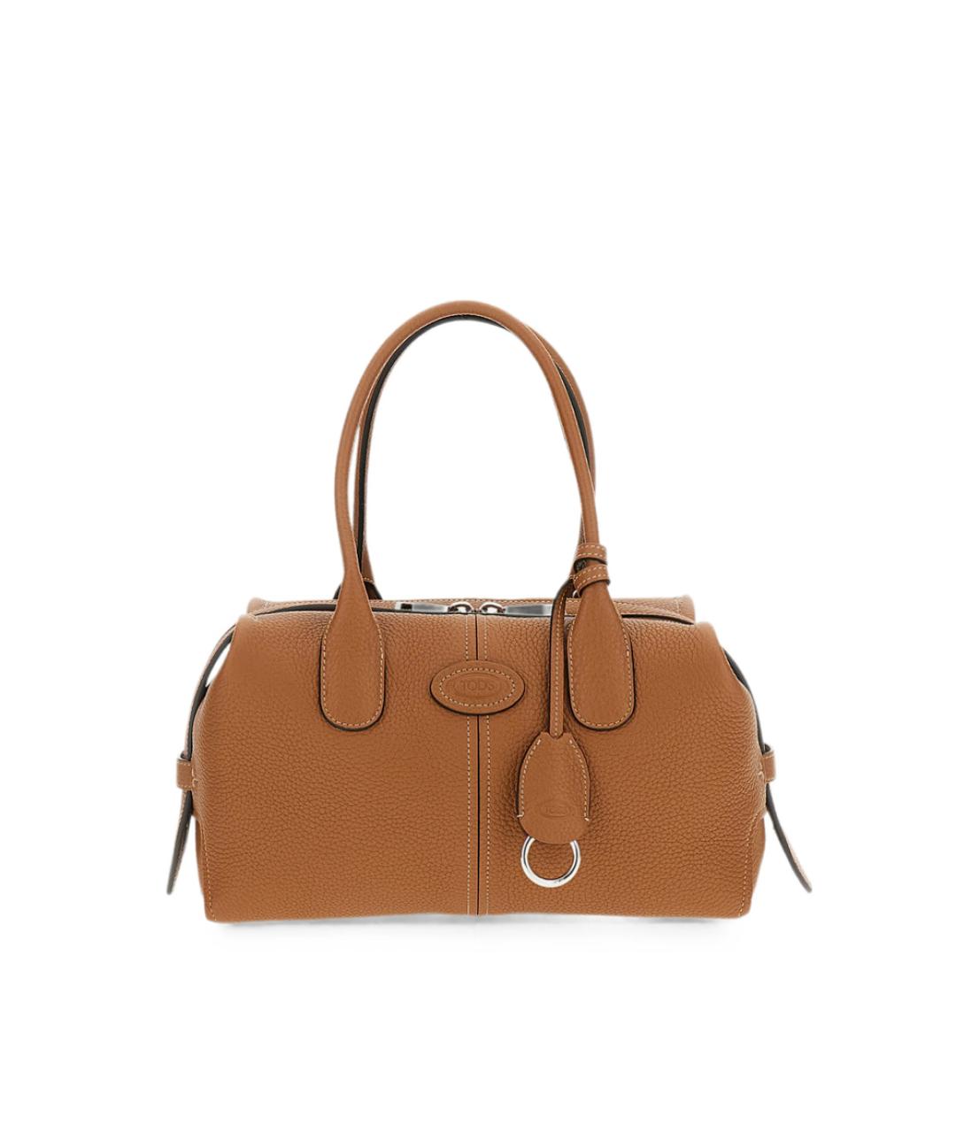 TOD'S Коричневая кожаная сумка тоут, фото 1