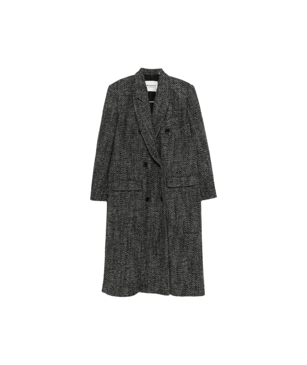 ISABEL MARANT ETOILE Серое полиэстеровое пальто, фото 1