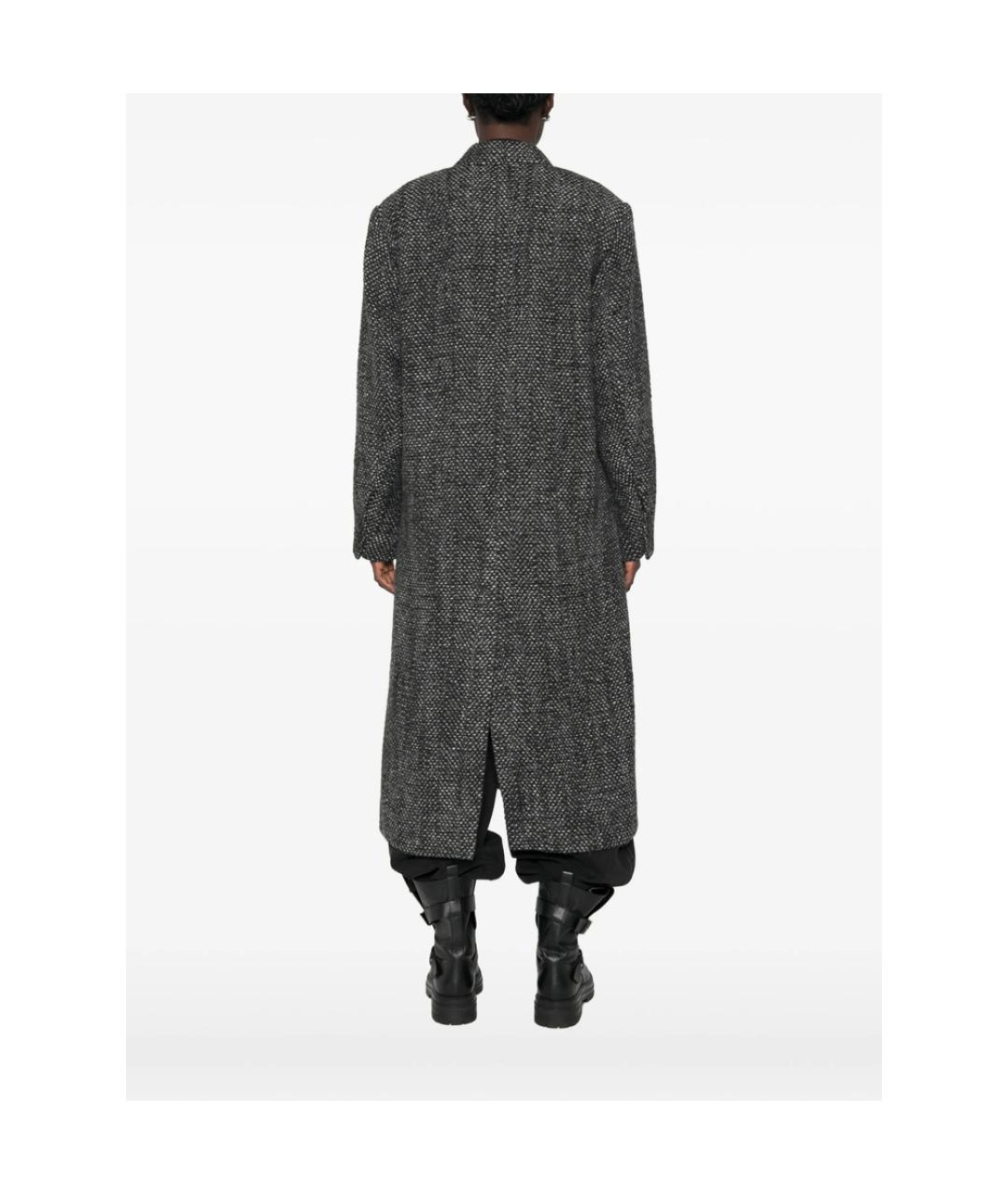 ISABEL MARANT ETOILE Серое полиэстеровое пальто, фото 2