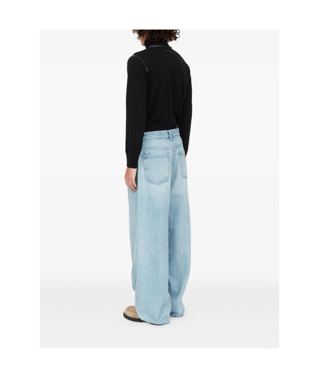 MM6 MAISON MARGIELA Голубые хлопковые джинсы, фото 5