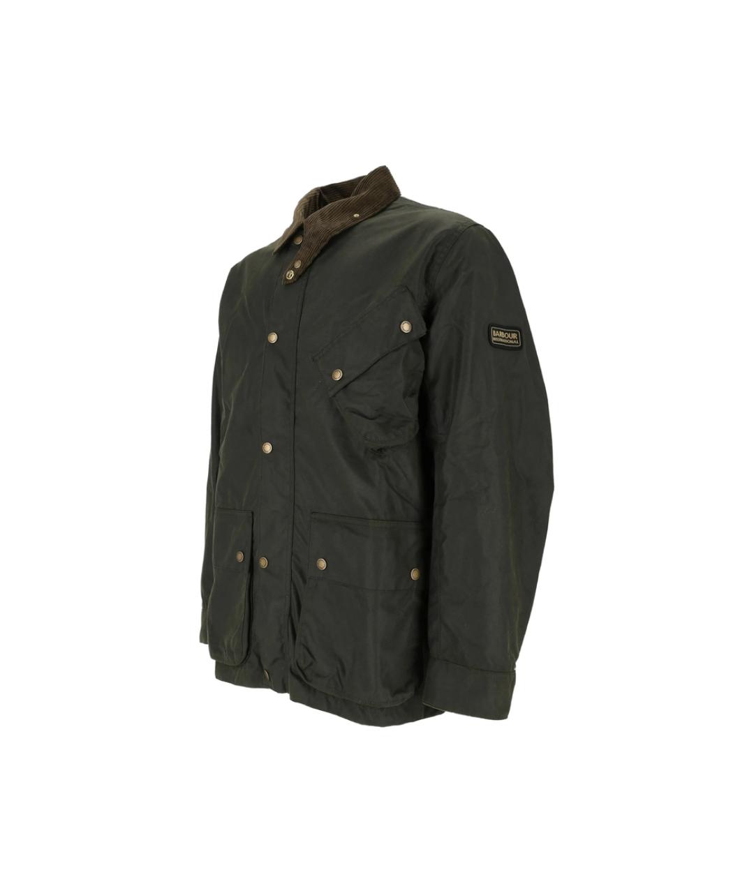 BARBOUR Зеленая хлопковая куртка, фото 4