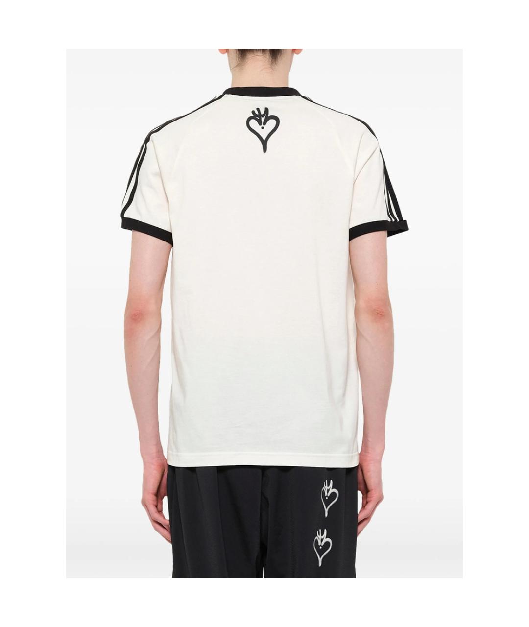 Y-3 Белая хлопковая футболка, фото 4