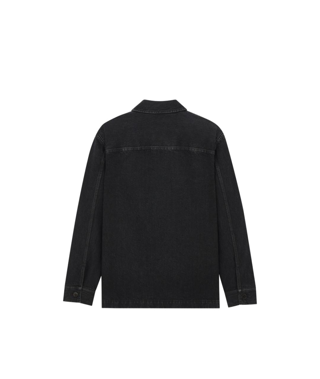 SAINT LAURENT Черная хлопковая куртка, фото 2