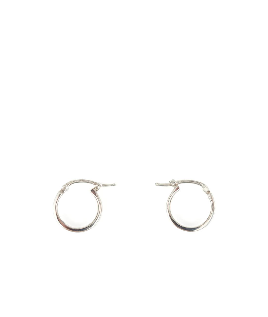 MM6 MAISON MARGIELA Серебряные металлические серьги, фото 3